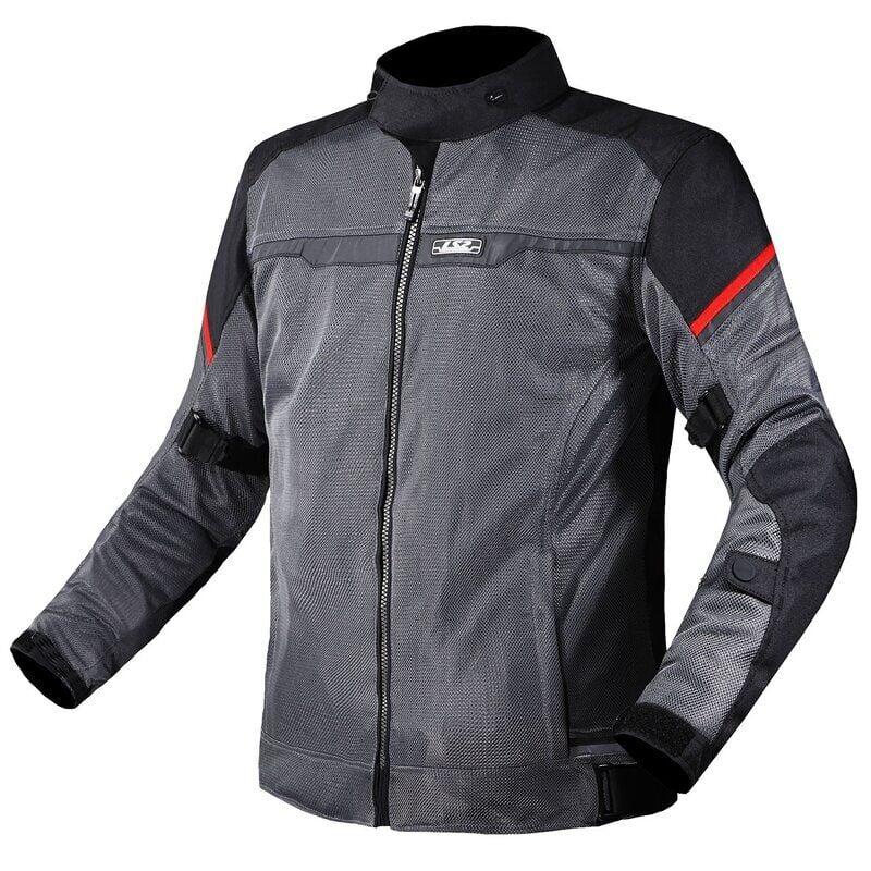 LS2 RIVA MONT SİYAH-GRİ-KIRMIZI