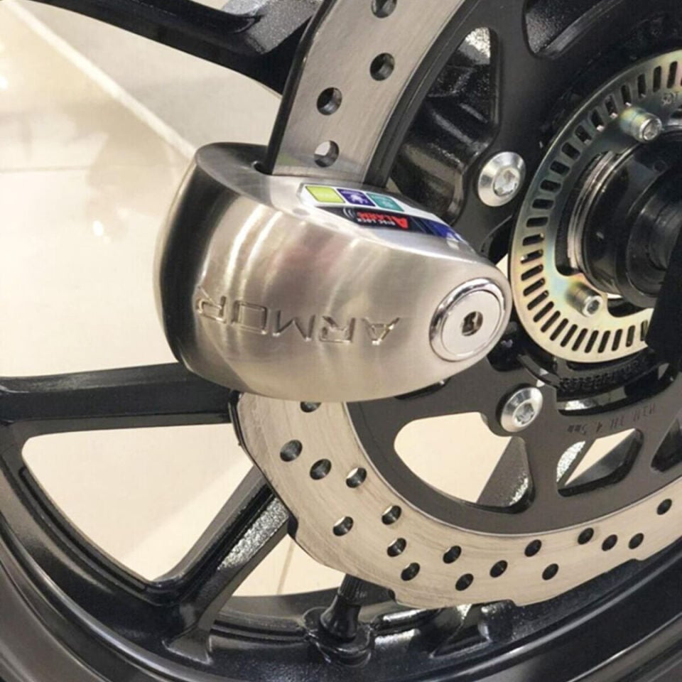 Armor 614 MVA 14 mm Paslanmaz Çelik Alarmlı Disk Kilidi