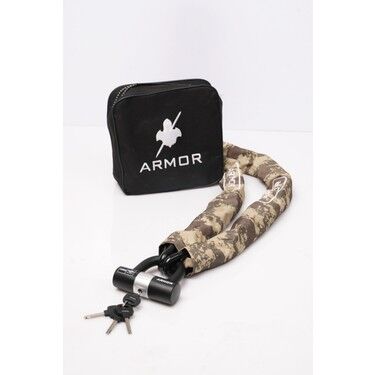 Armor Military Serisi Dövme Çelik Zincir Kilit (14mmx1.8mt) + U Bar Kilit